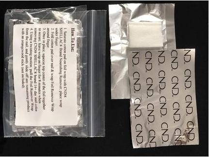Actual product image CND Shellac - Foil Remover Wraps
