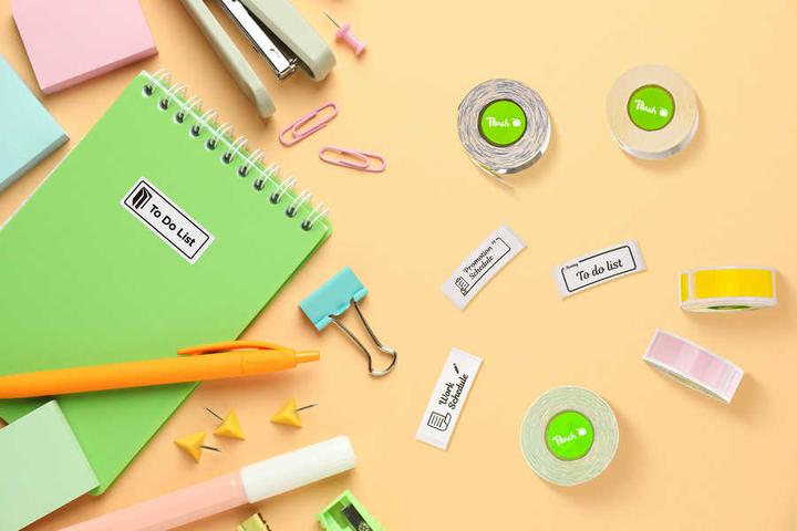 Actual product image Peach Label Roll PE102 transparent (4 cm)