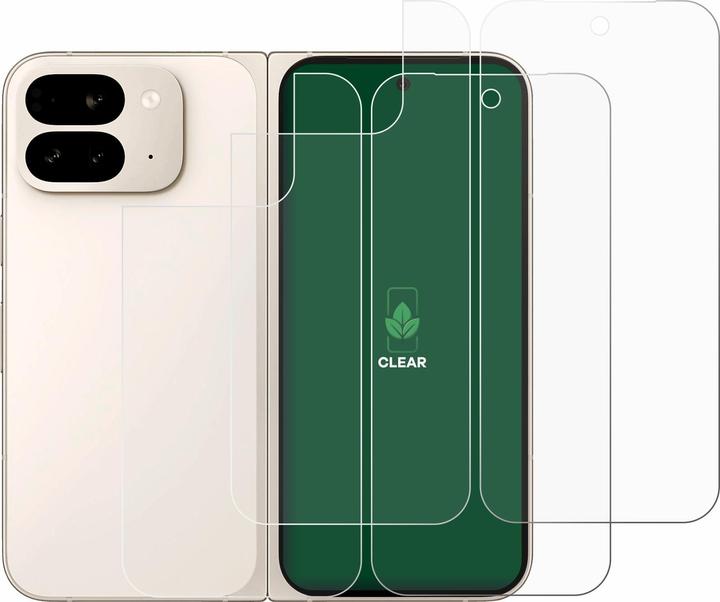 Actual product image ScreenLeaf Protective film sustainable screen protector screen protector film clear transparent (2 Piece, Google Pixel 9 Pro Fold)