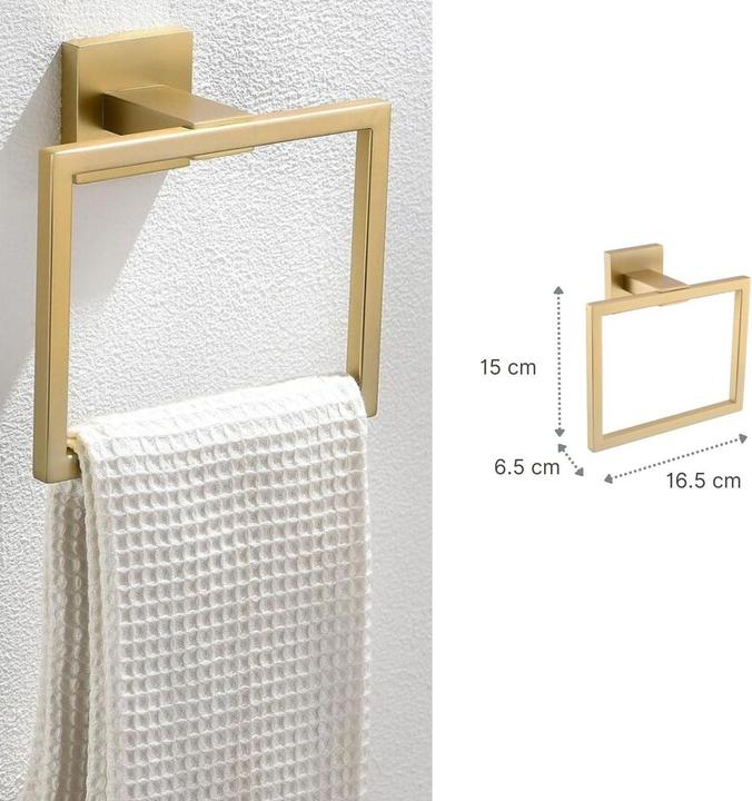Image du produit Hermex Salle de bain Hardware Set 5-pièces papier toilette porte-serviettes