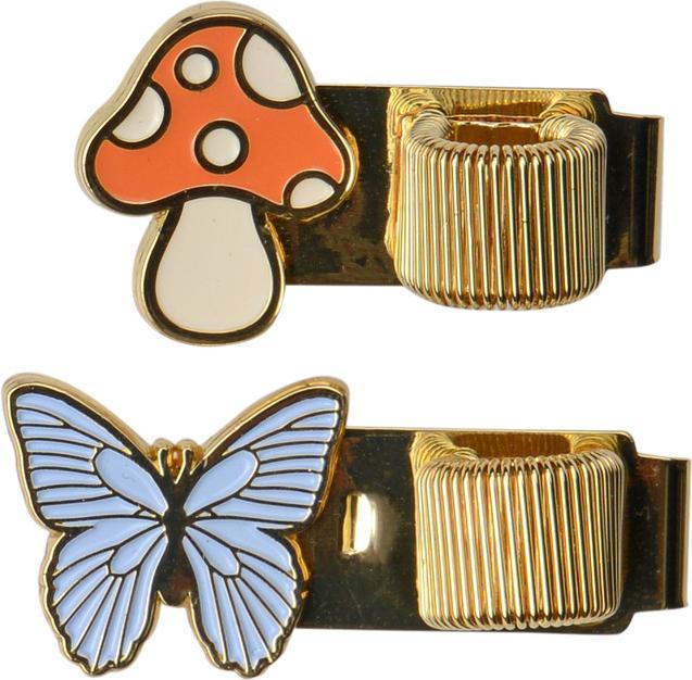 Produktbild Designworks Pen Clips - Butterfly & Mushroom (set of 2)