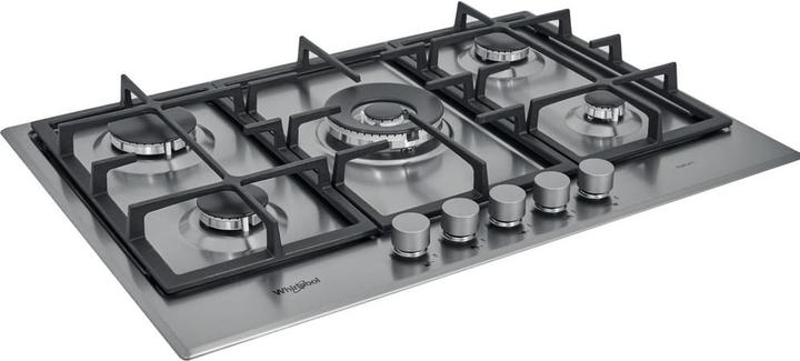 Actual product image Whirlpool GMR 7522/IXL Cooktop Stainless steel Built-in Gas 5 Cooker(s)