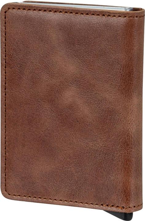 Actual product image Secrid Slimwallet Vintage Cognac-Silver
