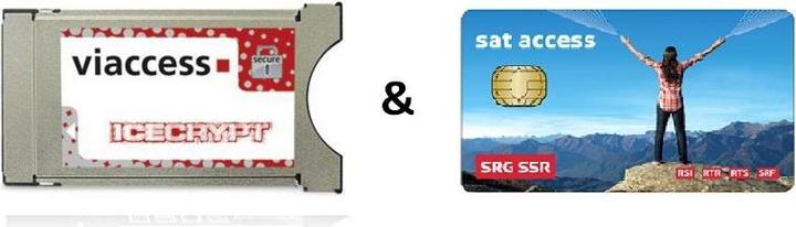 Produktbild iceCrypt Viaccess CI-Modul & SRG SSR Sat-Access-Karte