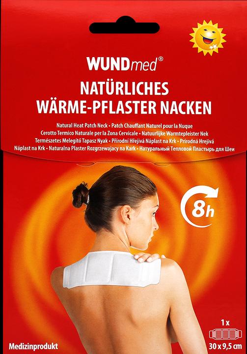 Actual product image Wundmed Nacken-Wärmepflaster 30x9.5cm weiss 8 Stunden