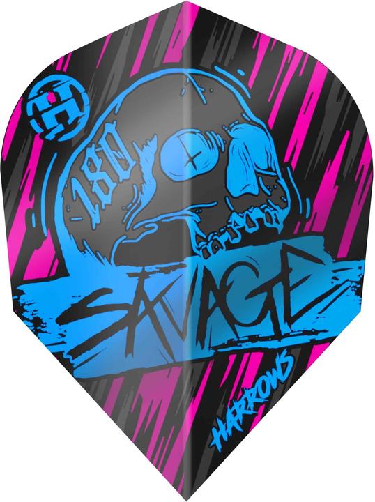 Harrows Savage Flights Blue Pink