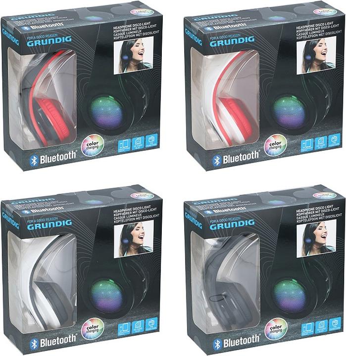 Produktbild Grundig Bluetooth Kopfhörer mit Disco-Licht (Kabellos)
