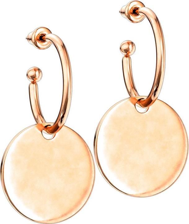 Star Piercing Ohrstecker rosegold Anhänger runde Platte (ohne Messing, Chirurgenstahl 316L)