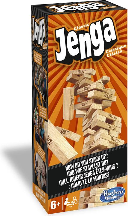 Actual product image Hasbro Gaming Jenga Classic (German, French, Italian)
