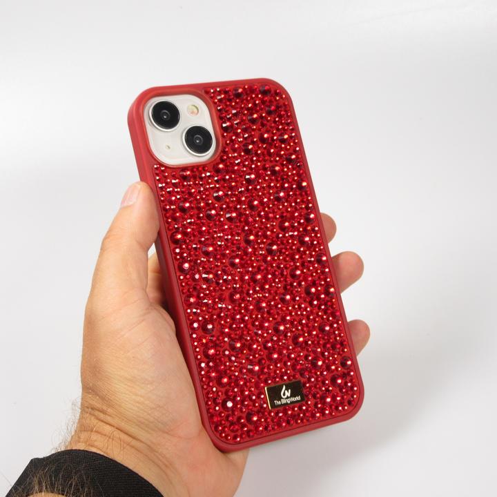 Actual product image PhoneLook Cover glitter diamond The Bling World (Apple iPhone 15 Plus)