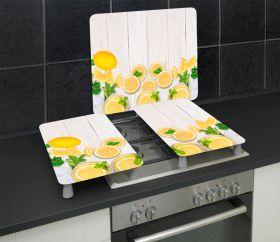 Image du produit Wenko Herdabdeckplatte Universal Mod. Zitronen 2er Set, für alle Herdarten