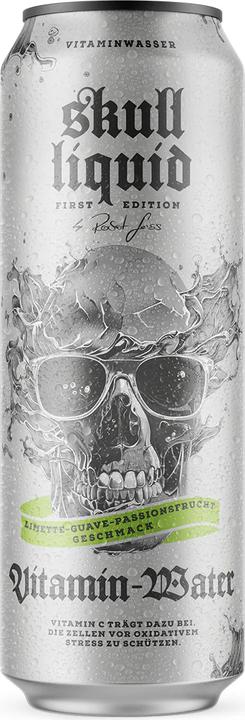 Produktbild Skull Liquid Vitamin-Water - Limette-Guave- Passionsfrucht (12x568ml Dose) (Guave, Limette, Passionsfrucht, 12 x)