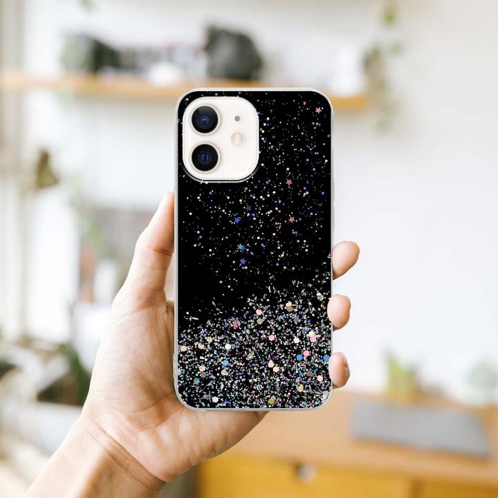 Image du produit Cadorabo Couverture TPU paillettes scintillantes (Apple iPhone 12 mini)