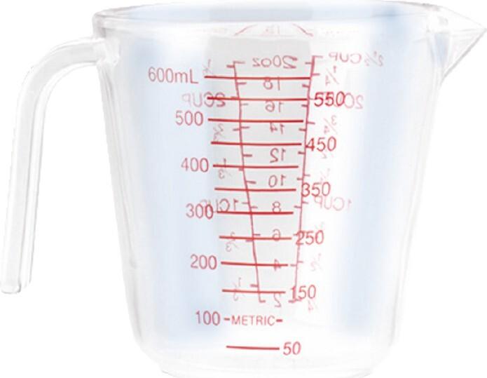Produktbild Ibili Messbecher Plastik 600 ml Präzises Messen von Flüssigkeiten und Zutaten (600 ml)