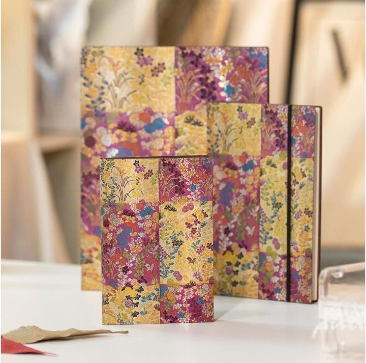 Produktbild Paperblanks Notizbuch Kara-ori 12 x 17 cm, Liniert, Pink (12 x 17 cm, Liniert, Weicher Einband)