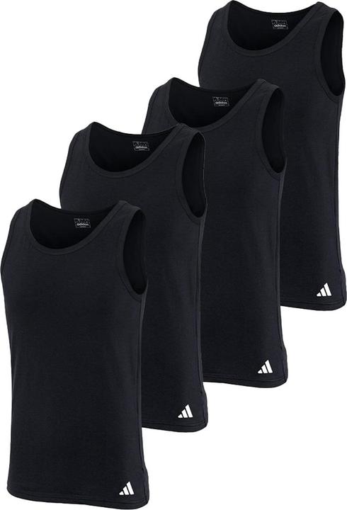 adidas 4er Pack Active Flex Cotton Unterhemd / Tanktop