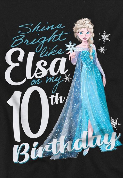 Produktbild Disney Frozen Bright Like Elsa TShirt 10. Geburtstag (104)