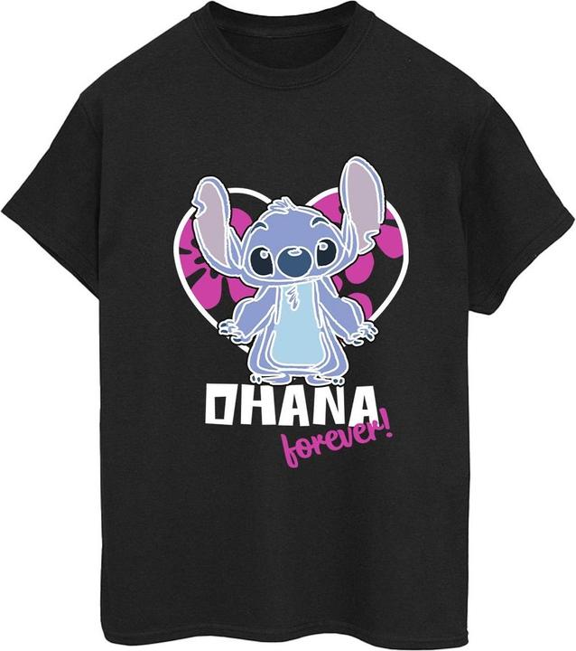 Disney Lilo And Stitch Ohana Forever Heart TShirt (L)