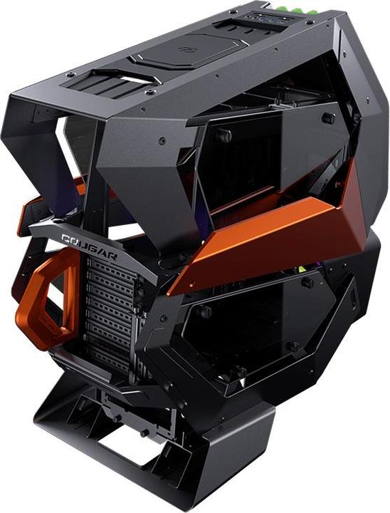 Immagine prodotto Cougar Conquer 2 - Full Tower - PC - Metallo - Vetro temperato - Nero - Arancione - Tran (ATX, mATX, Mini-ITX, SSI CEB)