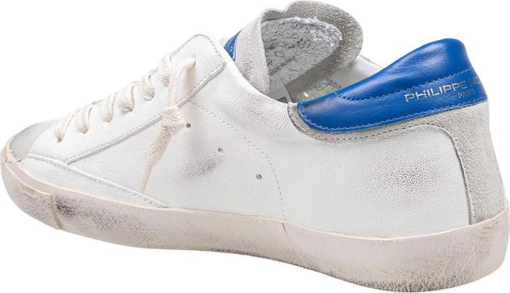 Immagine prodotto Philippe Model prsx low sneakers in leather color white and bluette (40)