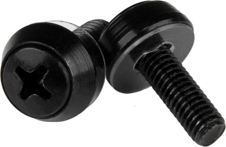 StarTech M5 x 12mm - Montageschrauben - 50er Pack - Schwarz - M5 Schrauben für Server Racks