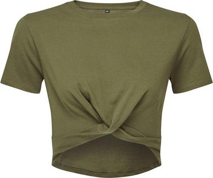 Actual product image Tri Dri Womens/Ladies Twisted Crop Top (42)