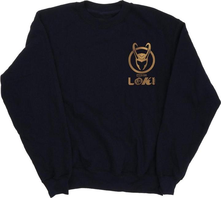 Loki Horn Logo Faux Pocket Sweatshirt (XXL)