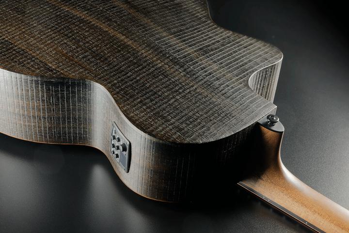 Immagine prodotto Lâg Guitars Sauvage Bce (Basso acustico, Legno di cirmolo marrone (tastiera), Brankowood pallido (Top), Finitura a sega grezza in eucalipto affumicato (retro e lato), Khaya (Collo), Brankowood nero (Ponte))