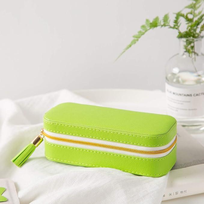 Image du produit Only-Bags.Store Travel Jewelry Box, Portable Jewelry Case, PU Jewelry Box, Small Jewelry Container, Jewelry Boxes