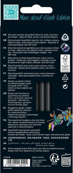 Immagine prodotto Faber-Castell Edizione nera (Multicolore, 12 x)