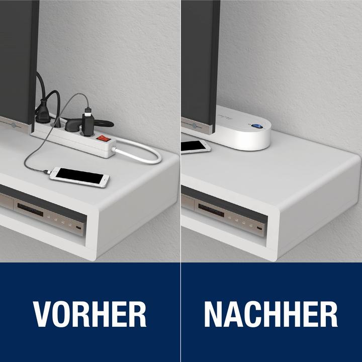 Produktbild REV NoLook Steckdosenleiste 4-fach mit Schalter (4 x, CEE 7/3, 1.40 m)