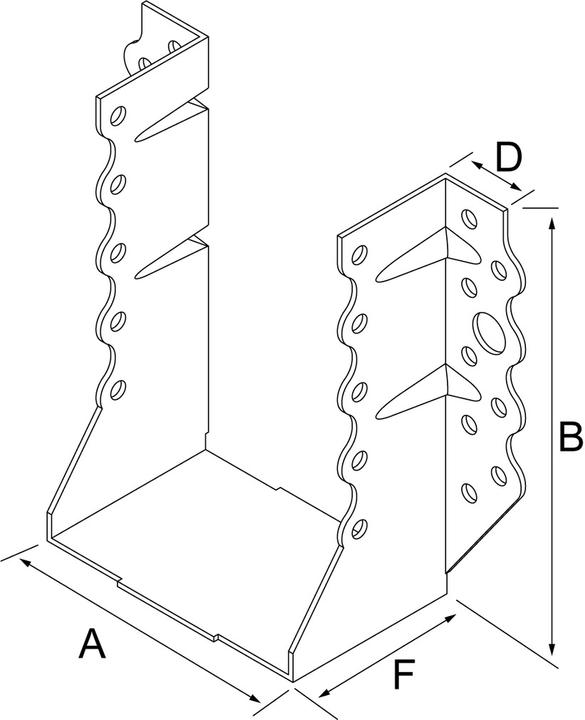 Produktbild Simpson Sst Balkenschuhe SBG (Balkenschuh, 1 Stk.)