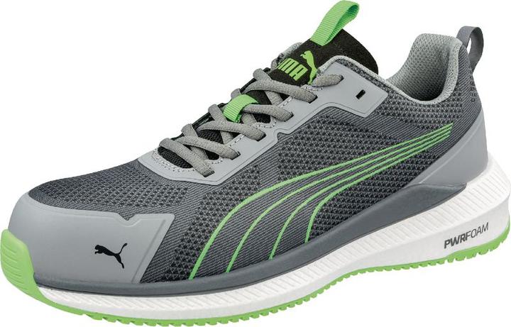 Puma S1PS Slide Grey/Green Low