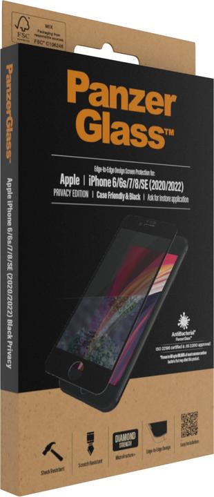 Image du produit PanzerGlass Respect de la vie privée (1 pièce(s), Apple iPhone 6, Apple iPhone 6s, Apple iPhone 7, Apple iPhone 8, Apple iPhone SE (2ème génération), Apple iPhone SE (3ème génération))