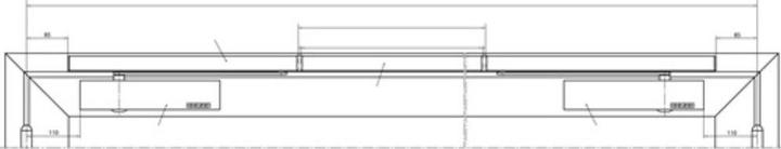 Actual product image Geze Slide rail E-ISM suitable for TS 5000 white 9016 hinge side