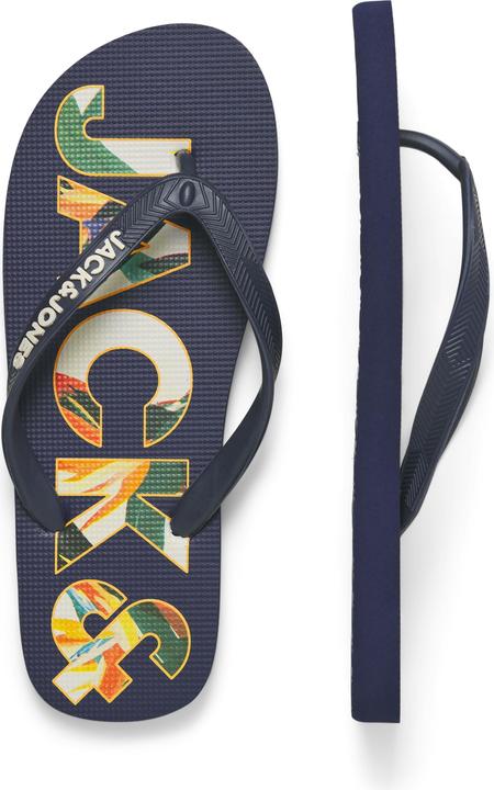 Actual product image Jack & Jones Jfwlogo Palm Print Flip Flop Ln (40)