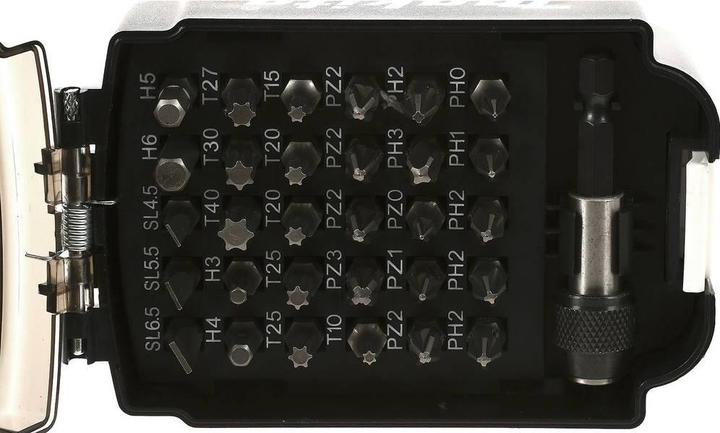 Productafbeelding Makita Bit gezet (T10, T15, T40, H3, H4, PH0, PH, PH1, PH2, PH3, PZ0, PZ1, PZ2, PZ3, T20, T25, T27, T30, H5, H6, SL 0,6 x 4,5, SL 0,8 x 5,5, SL 1,2 x 6,5)