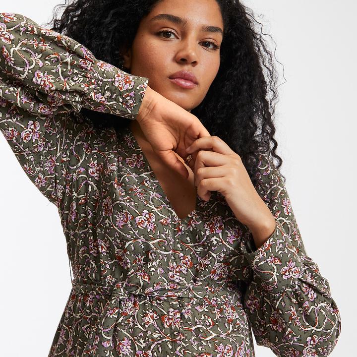 Image du produit La Redoute Collections Robe de maternité midi à motif floral (32)