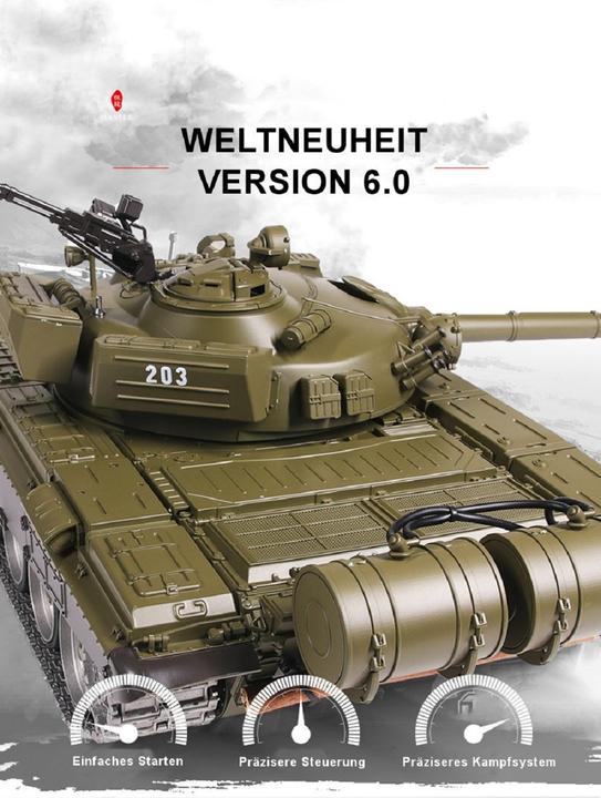 Actual product image Es-toys Heng Long RC Tank Russian T-72, Pro (RTR Ready-to-Run)