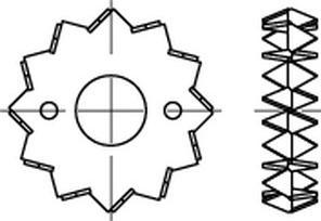 Productafbeelding Reyher Houtverbinding DIN 1052 tweezijdig 75 M 16-M 24 thermisch verzinkt plaatstaal thermisch verzinkt (Ronde houtverbinding, 100 Pcs.)
