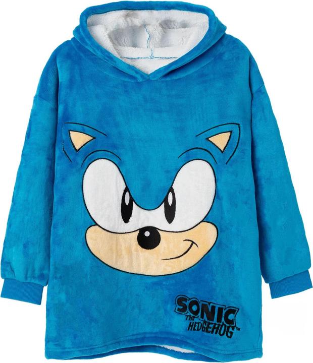 Sonic The Hedgehog Kapuzendecke mit Kapuze Jungen (One Size)