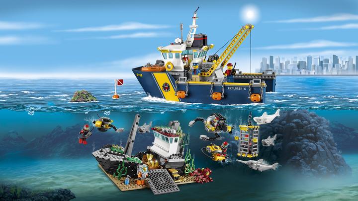Immagine prodotto LEGO City Nave per esplorazioni sottomarine (60095, LEGO City, Set LEGO rari)