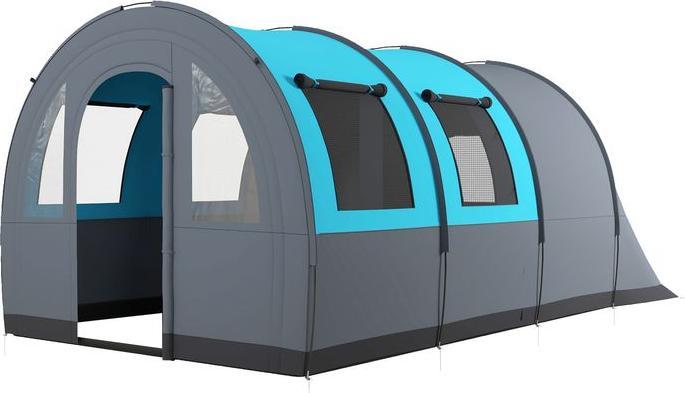 Immagine prodotto Swisshandel24 Tunnelzelt Campingzelt für 6 Personen, 2 Räume, 3000mm Wassersäule (Tenda a tunnel, 6 persone)