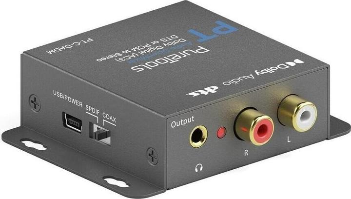 Produktbild Purelink PureTools - Digital zu Analog Dolby/DTS DownMixer - Dolby Digital (AC3), DTS oder PCM zu Stereo (Digital -> Analog)