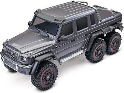 Actual product image Traxxas CRAWLER TRX-6 1:10 6WD EP RTR MERCEDES G63 AMG 6x6 - SILVER WITHOUT charger and WITHOUT battery (RTR Ready-to-Run)