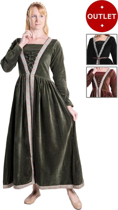 Produktbild Metamorph Mittelalter Samtkleid mit Bordüre - Ophelia (S)