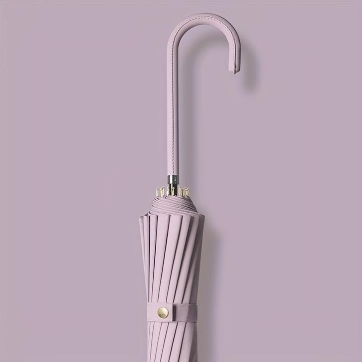Produktbild Alopini Automatischer wind- und wasserdichter Regenschirm mit 16 Rippen und J-förmigem Griff, einfacher