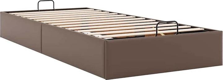 Produktbild VidaXL Ottoman-Bett ohne Matratze Braun 100x200 cm Kunstleder (100 x 200 cm)