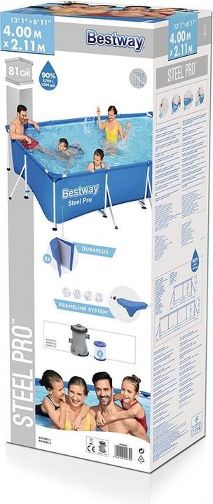 Produktbild Bestway Steel Pro Frame Pool Set (400 x 211 x 81 cm)