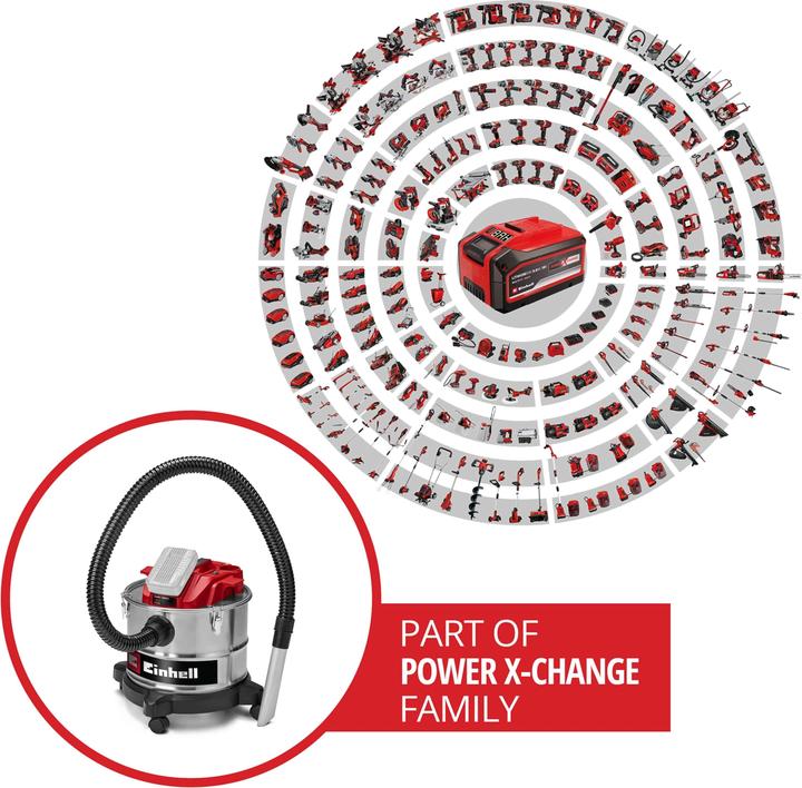 Produktbild Einhell TE-AV 18/15 Li C Power X-Change (Aschesauger)